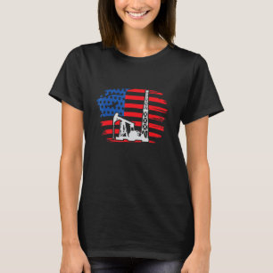 Borrning Rig America I Oil Drilling Rig Oil Produc T Shirt