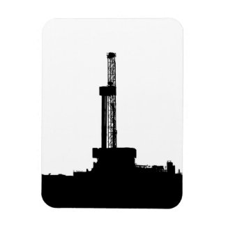 Borrning Rig Silhouette Magnet