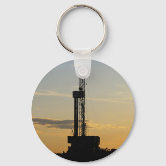 Borrning Rig Silhouette Nyckelring