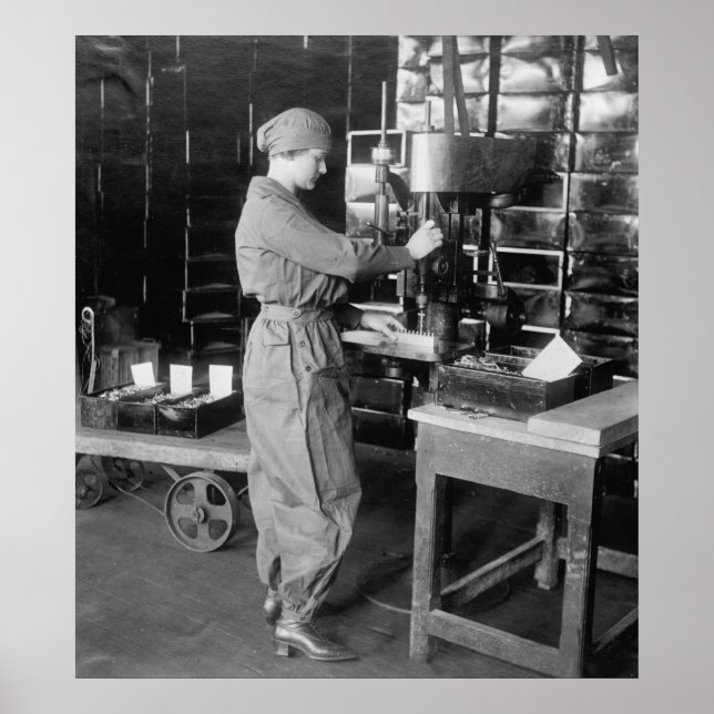 Borrning WW1 Ammunition Cartridges: 1910-talet Poster (Framsidan)