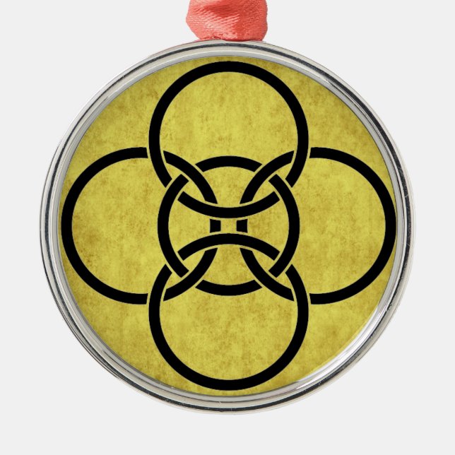 Borromean Kor Ringar Julgransprydnad Metall (Framsidan)