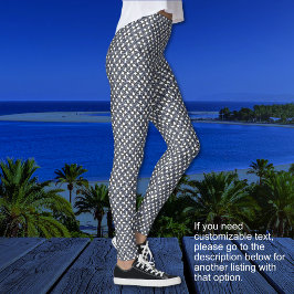 Borromean Rings - Blå Lila och Grå-ingen text Leggings