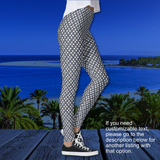 Borromean Rings - Blå Lila och Grå-ingen text Leggings