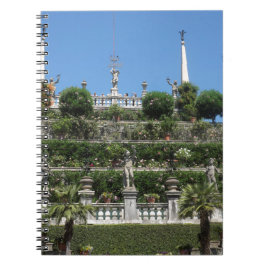 Borromeo Palace i Stresa, Italien Anteckningsbok Med Spiral
