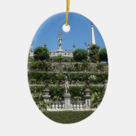 Borromeo Palace i Stresa, Italien Julgransprydnad Keramik