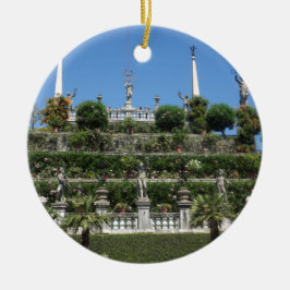 Borromeo Palace i Stresa, Italien Julgransprydnad Keramik