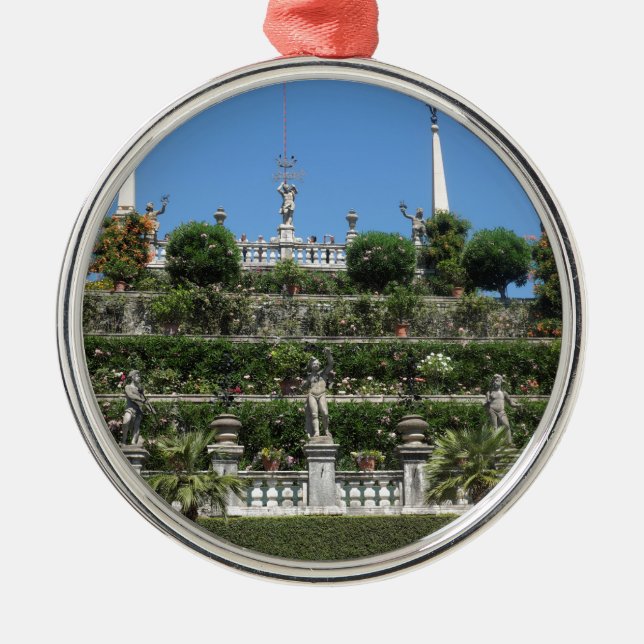 Borromeo Palace i Stresa, Italien Julgransprydnad Metall (Framsidan)