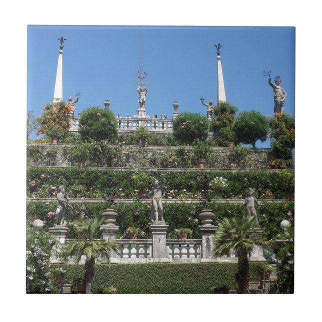 Borromeo Palace i Stresa, Italien Kakelplatta (Framsidan)