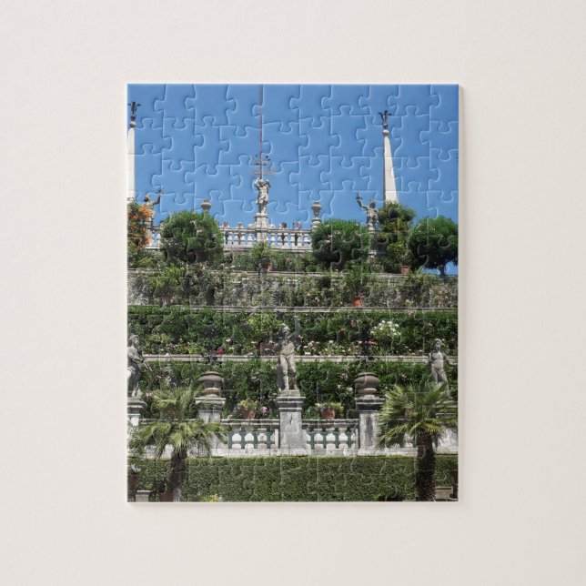 Borromeo Palace i Stresa, Italien Pussel (Vertikal)