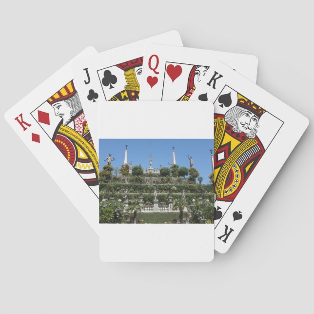 Borromeo Palace i Stresa, Italien Spelkort (Baksidan)