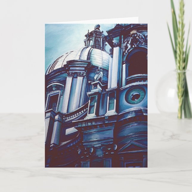 Borromini's Facade Greeting Card Kort (Framsida)