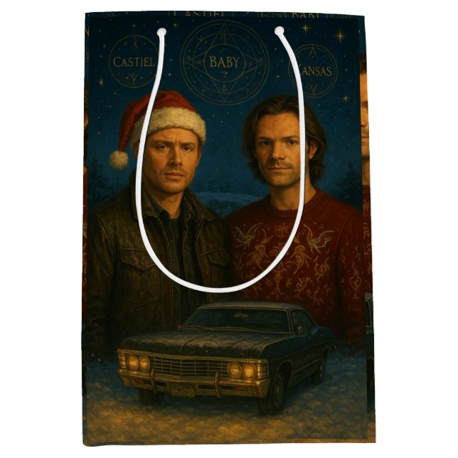 “Borsa regalo natalizia Supernatural – Dean & Sam  (Framsidan)
