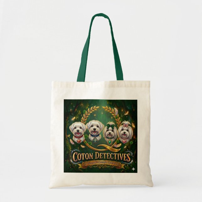 Borsa Tote Coton Detectives  Tygkasse (Framsidan)