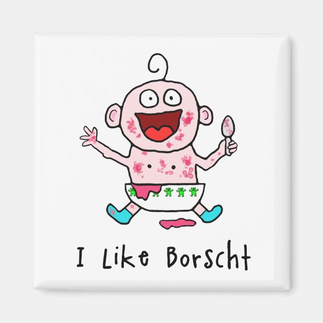 Borscht Baby Magnet (Framsidan)