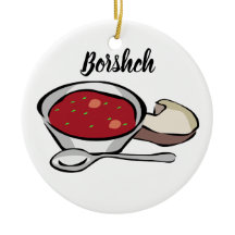 Borshch Ceramic Julgran Ornament