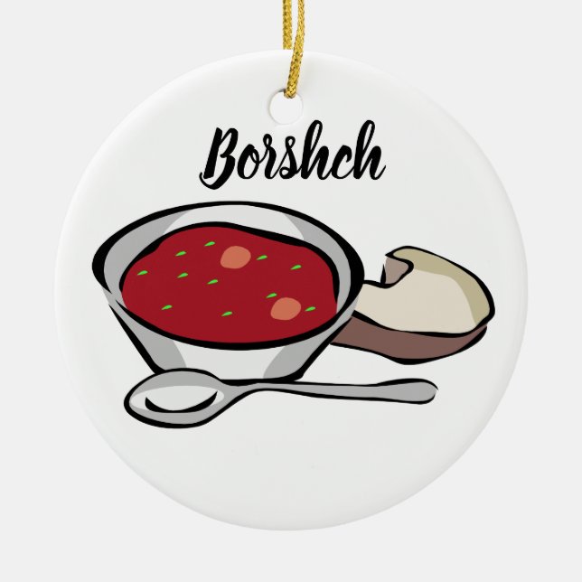 Borshch Ceramic Julgran Ornament (Framsidan)