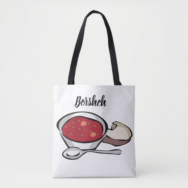 Borshch Tote Bag Tygkasse (Framsida)