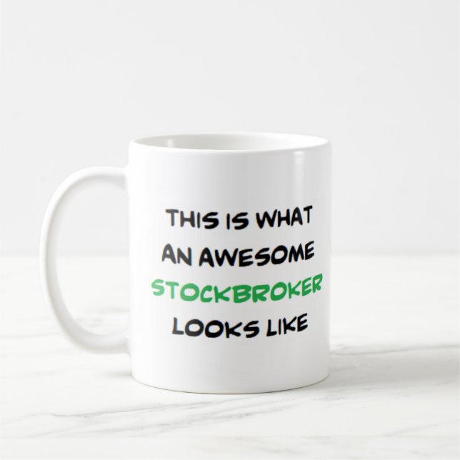 börsmäklare, fantastisk kaffemugg (Vänster)