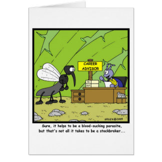 Börsmäklare Hälsningskort