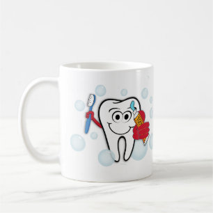Borsta dina tänder kaffemugg