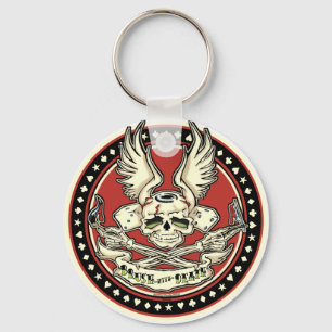Borsta med död Keychain Nyckelring