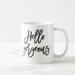 Borsta skrivar den ursnygga kaffemuggen för hejer kaffemugg