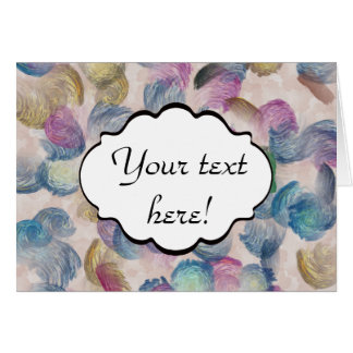 Borsta slår abstrakt design hälsningskort