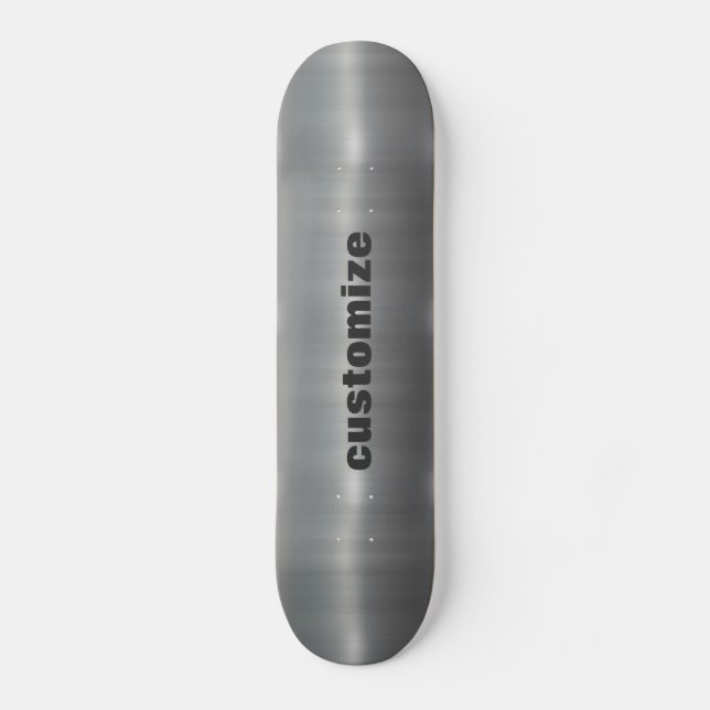 Borstad aluminium skateboard bräda 20 cm (Framsida)