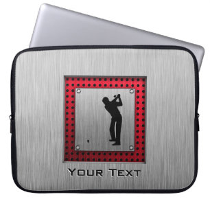 Borstad Aluminum lookgolfare Laptop Fodral