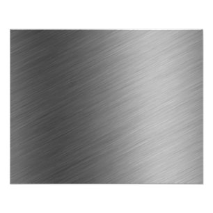 Borstad Aluminum metallLook Fototryck