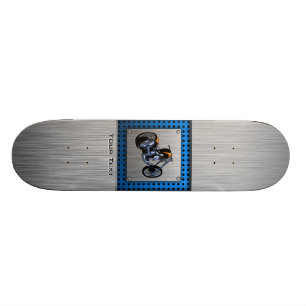 Borstad Metall-look avbrytare Skateboard Bräda 20,5 Cm