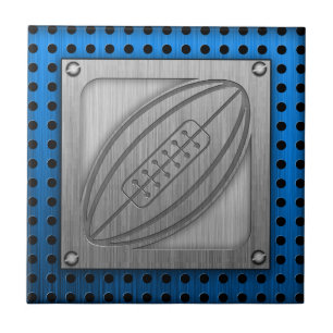 Borstad Metall-look Rugby Kakelplatta