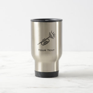 Borstad metall-look trumpet resemugg