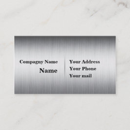Borstad metall visitkort