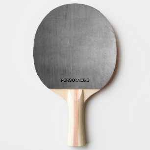 Borstad metallstruktur pingisracket