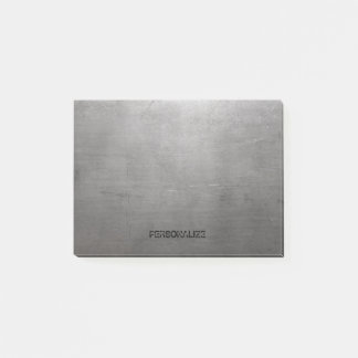 Borstad metallstruktur post-it block