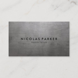 Borstad metallstruktur visitkort
