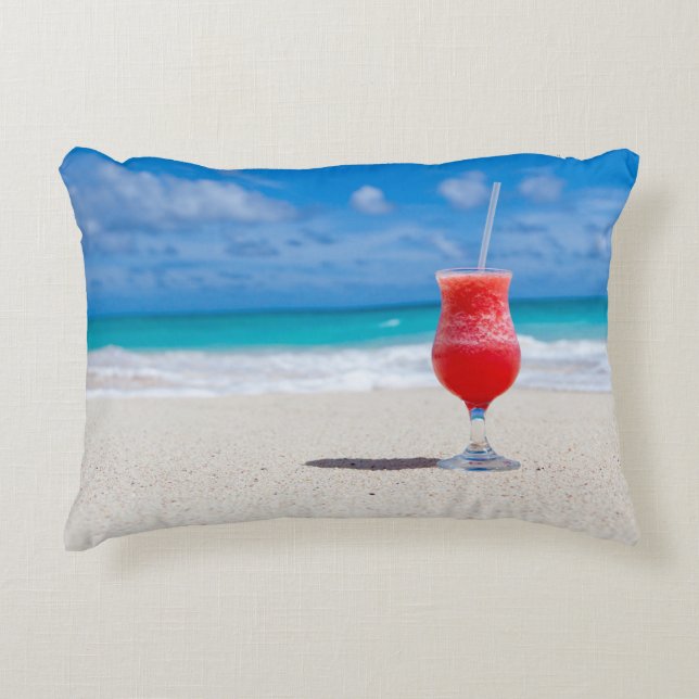 borstad polyester prydnadskudde (Framsidan)