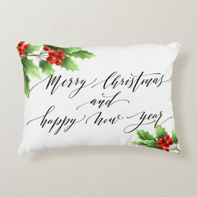 borstad polyester prydnadskudde (Framsidan)