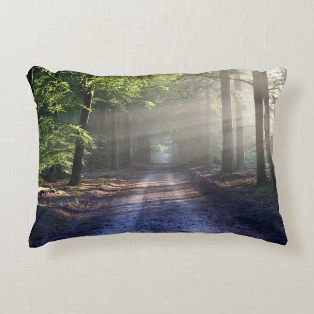 borstad polyester prydnadskudde (Framsidan)