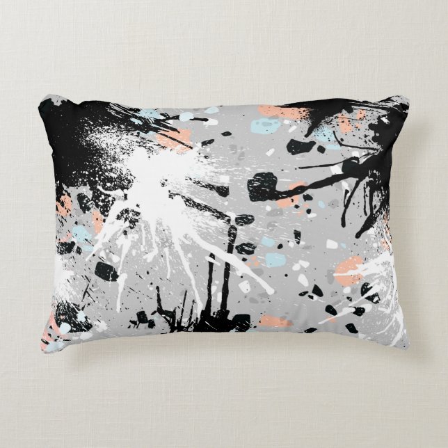 borstad polyester prydnadskudde (Framsidan)