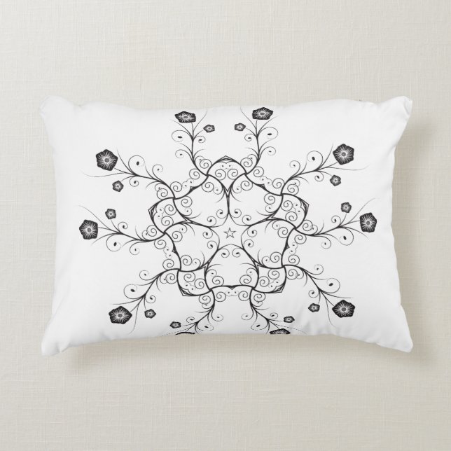 borstad polyester prydnadskudde (Framsidan)