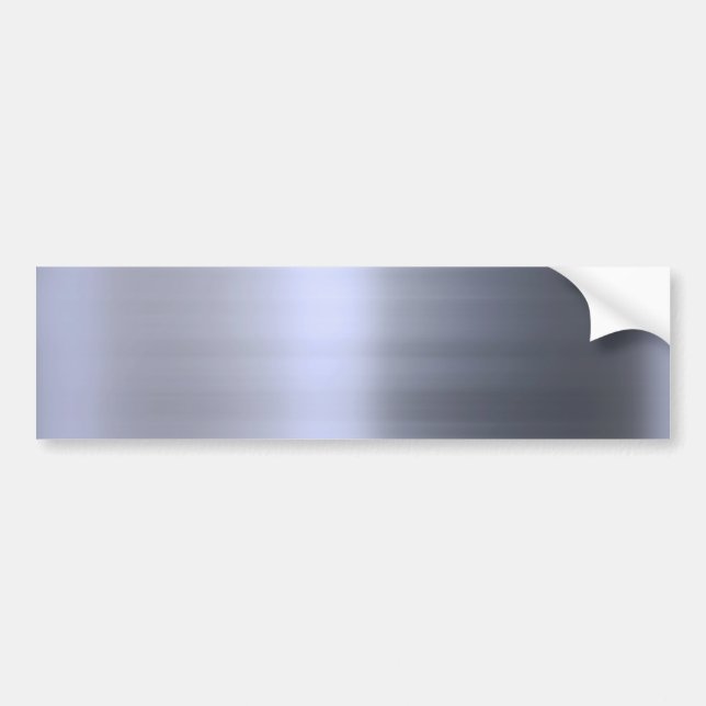 Borstad texturerad silvermetall bildekal (Framsidan)