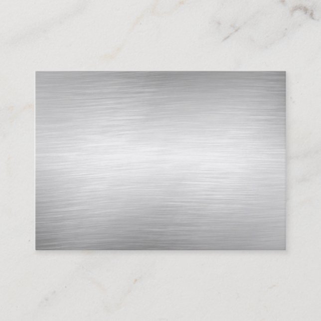 Borstade Aluminum metallvisitkortar Visitkort (Framsida)