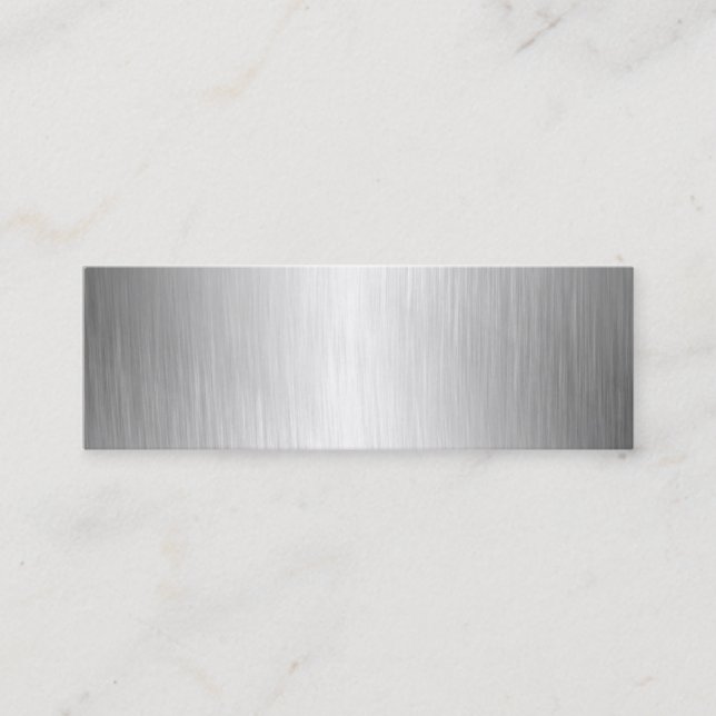 Borstade metallLookvisitkortar Mini Visitkort (Framsida)