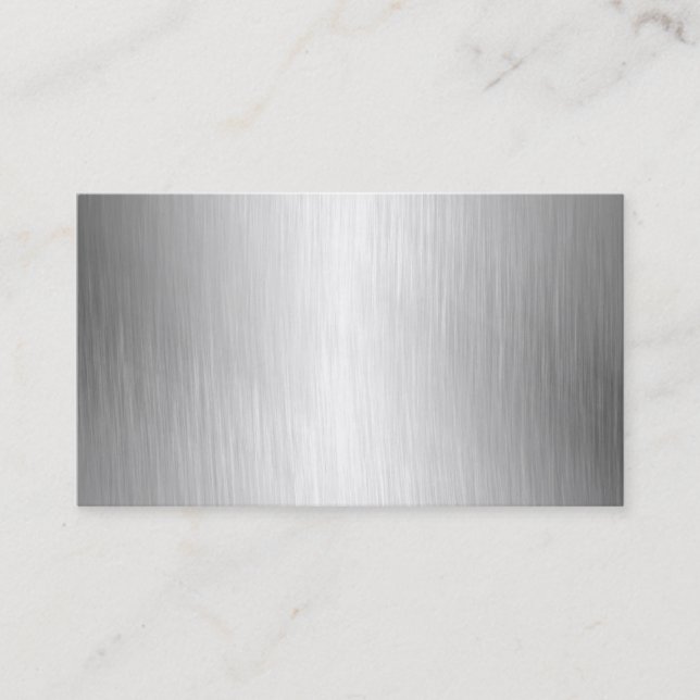Borstade metallLookvisitkortar Visitkort (Framsida)