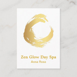 Borstar abstrakt Zenguld för *~* meditationReiki Visitkort