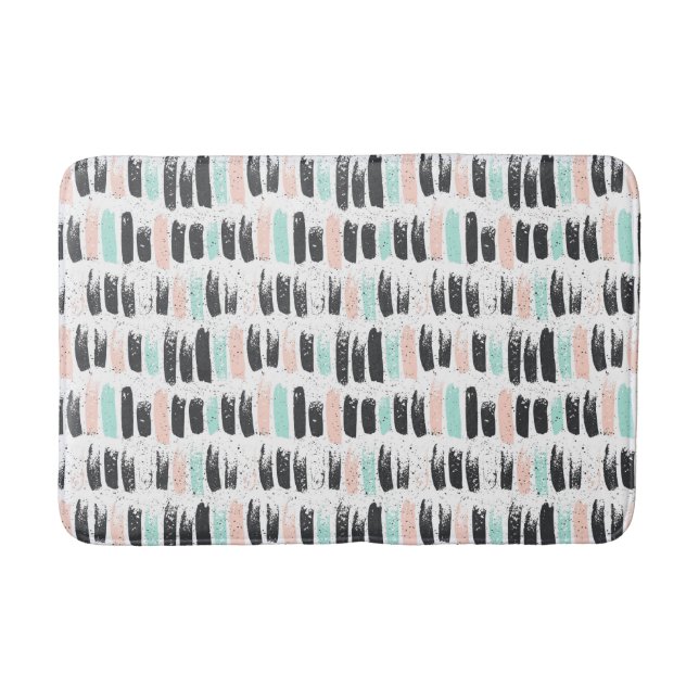 Borstar, & bläck slår mönster badrumsmatta (Framsidan)