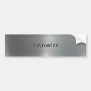 Borstat aluminium bildekal