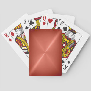 Borstat förkoppra metall spel kort